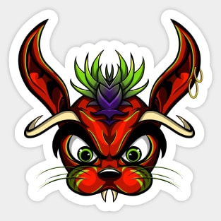 Funky Rabbit Sticker